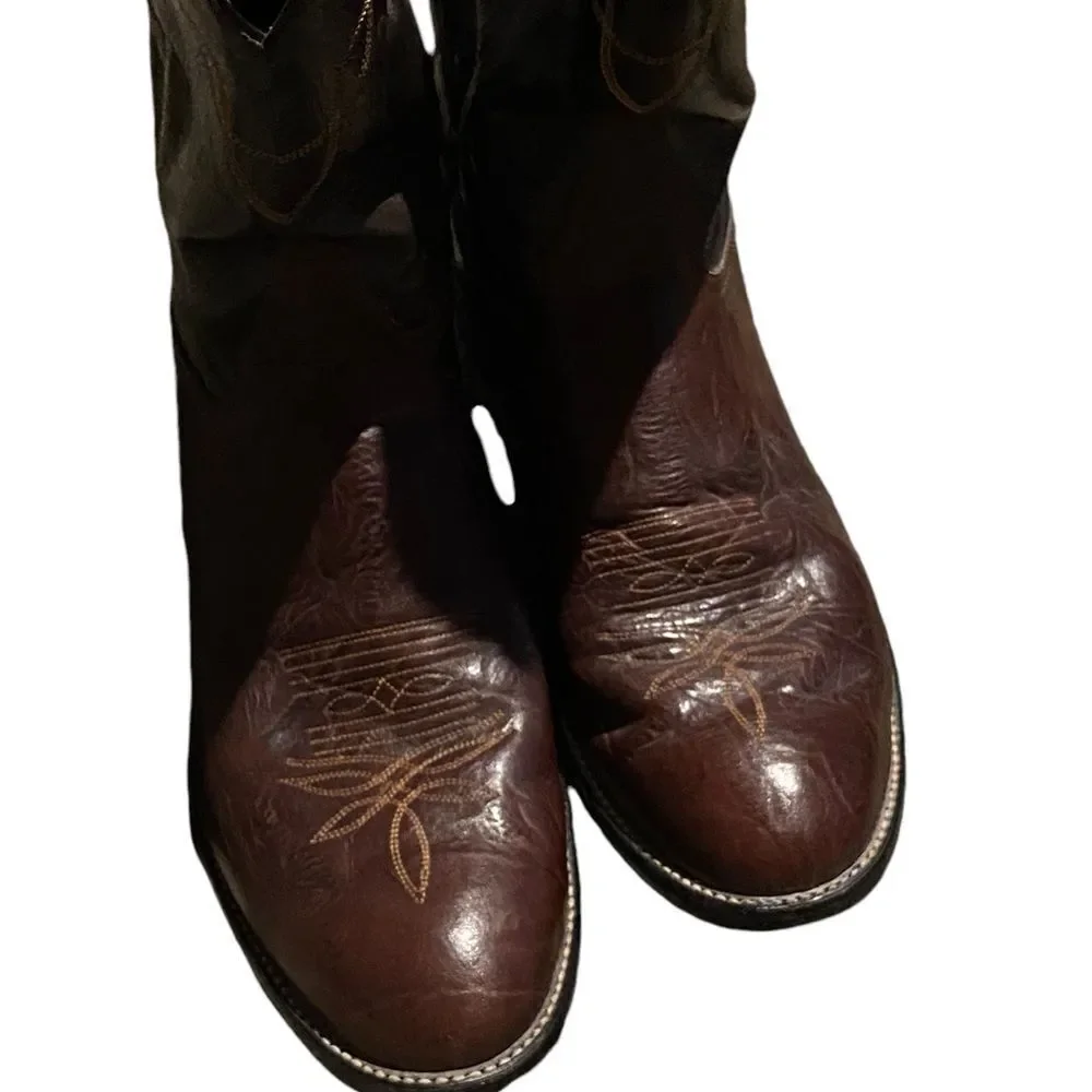 Tony Lama size 12 D western leather boots see pics awesome condition see pics